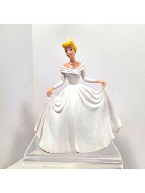 Cinderella White Wedding Dress PVC Figurine 3.5" Cake Topper
